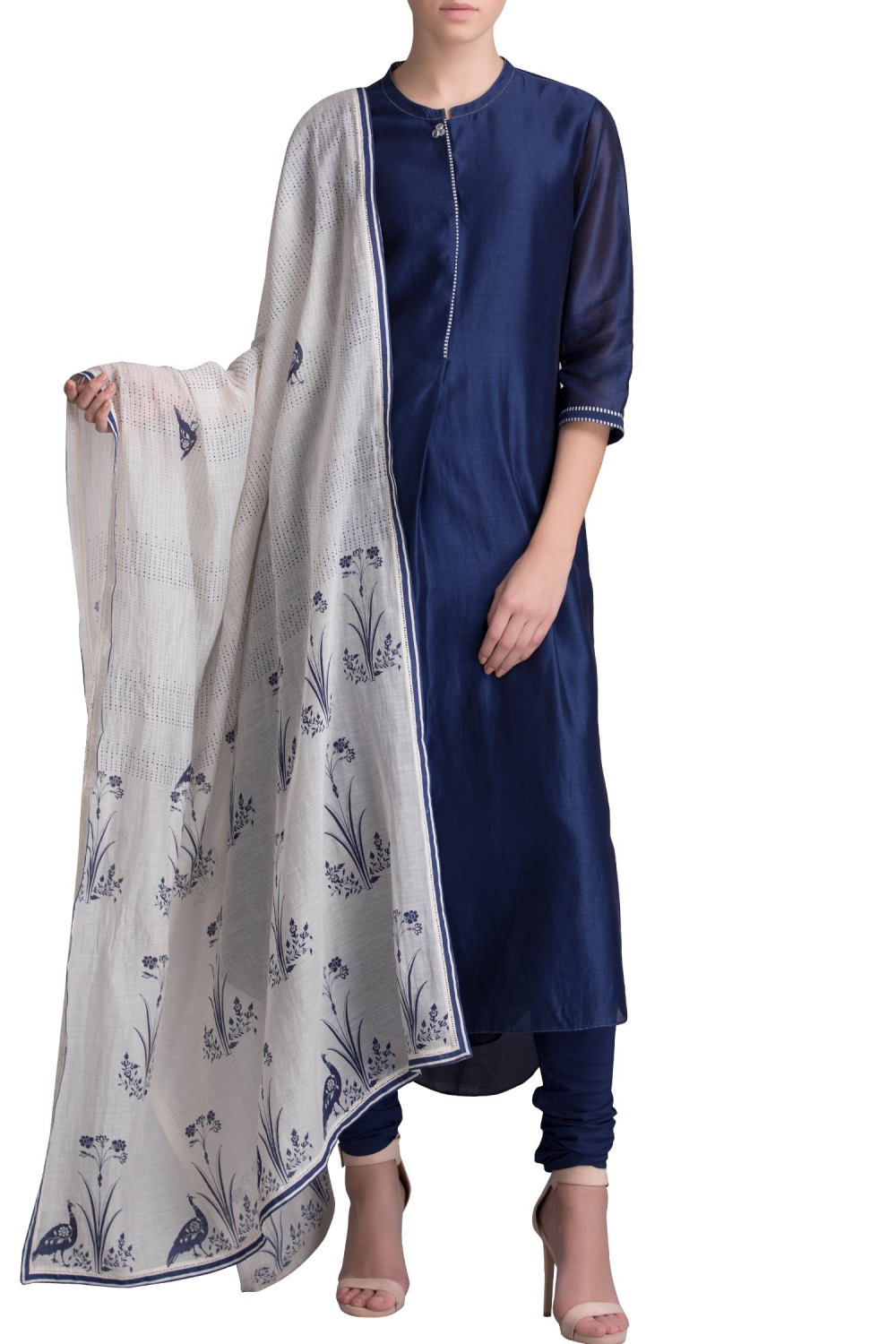 indigo churidar materials