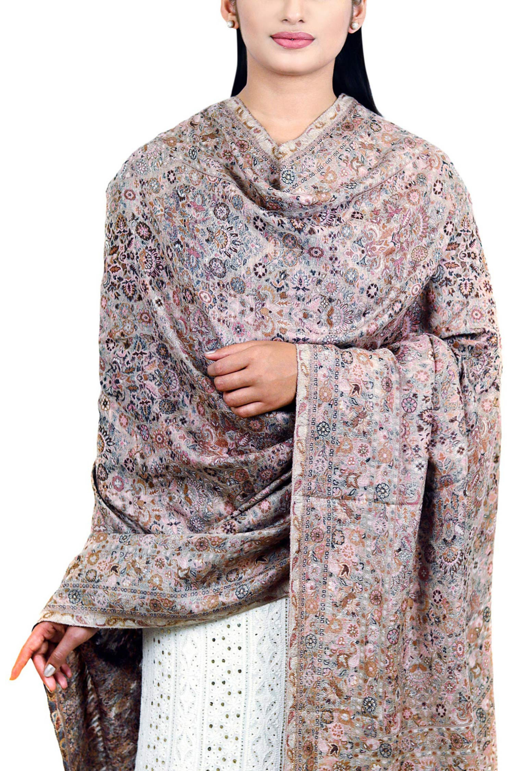 churidar shawl designs