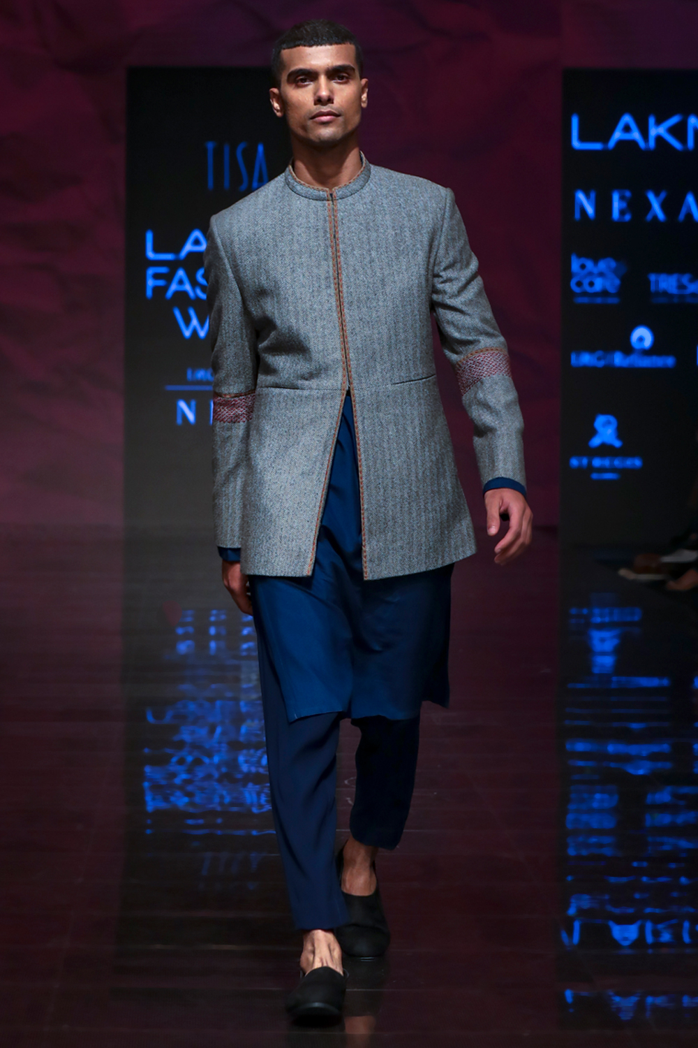 bandhgala blazer with kurta